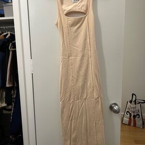 Princess Polly Cream Backless Dress